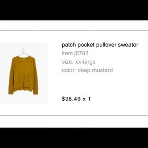 Mustard Madewell Sweater
